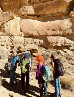 Students exploring Chaco Canyon National Historical Park